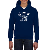 Hocus Pocus I Put A Spell on You Kids Heavyweight Pullover Hoodie