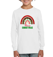 Merry Christmas Shirt With Rainbow For Women