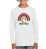 Merry Christmas Shirt With Rainbow For Women