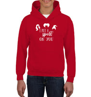 Hocus Pocus I Put A Spell on You Kids Heavyweight Pullover Hoodie