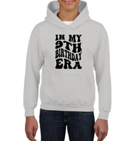 In My 9th Birthday Era Birthday Shirt Kids Tee, Hoodie, Sweatshirt