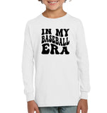 In My Baseball Era Sports Shirt Kids Fleece Pullover Sweatshirt