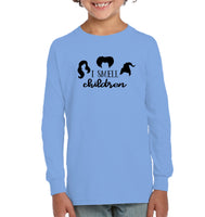 Hocus Pocus I Smell Children Kids Fleece Pullover Sweatshirt