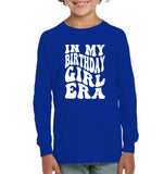 In My Birthday Girl Era Birthday Shirt Kids Fleece Pullover Sweatshirt