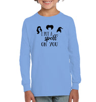 Hocus Pocus I Put A Spell on You Kids Fleece Pullover Sweatshirt