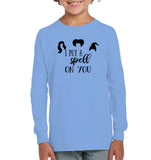 Hocus Pocus I Put A Spell on You Kids Fleece Pullover Sweatshirt
