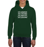 50% Mermaid, 30% Unicorn, 20% Princess – 100% Magical Kids Heavyweight Pullover Hoodie