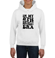 In My 8th Birthday Era Birthday Shirt Kids Tee, Hoodie, Sweatshirt