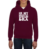 In My Wrestling Era Sports Shirt Kids Heavyweight Pullover Hoodie
