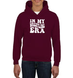 In My Wrestling Era Sports Shirt Kids Heavyweight Pullover Hoodie
