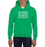 50% Mermaid, 30% Unicorn, 20% Princess – 100% Magical Kids Heavyweight Pullover Hoodie