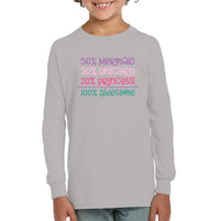 50% Mermaid, 30% Unicorn, 20% Princess – 100% Magical Baby Onesie