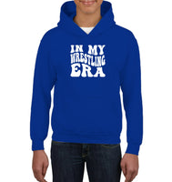 In My Wrestling Era Sports Shirt Kids Heavyweight Pullover Hoodie