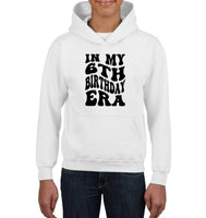 In My 6th Birthday Era Birthday Shirt Kids Tee, Hoodie, Sweatshirt