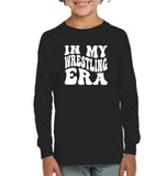 In My Wrestling Era Sports Shirt Kids Fleece Pullover Sweatshirt
