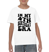 In My 4th Birthday Era Birthday Shirt Kids Tee, Hoodie, Sweatshirt
