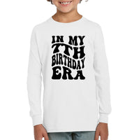 In My 7th Birthday Era Birthday Shirt Kids Tee, Hoodie, Sweatshirt