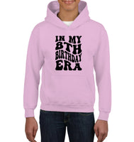 In My 8th Birthday Era Birthday Shirt Kids Tee, Hoodie, Sweatshirt