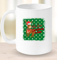 Oh Deer Christmas Is Here Funny Christmas Coffee Mug