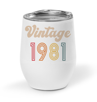 1981 Retro Vintage Birth Year Blast Coffee Mug, Tumbler, Wine Glass