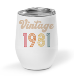 1981 Retro Vintage Birth Year Blast Coffee Mug, Tumbler, Wine Glass