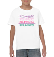 50% Mermaid, 30% Unicorn, 20% Princess – 100% Magical Baby Onesie