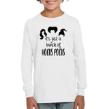 Hocus Pocus It's Just A Bunch Of Hocus Pocus Kids Fleece Pullover Sweatshirt