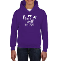Hocus Pocus I Put A Spell on You Kids Heavyweight Pullover Hoodie