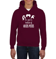 Hocus Pocus It's Just A Bunch Of Hocus Pocus Kids Heavyweight Pullover Hoodie