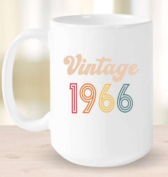1966 Retro Vintage Birth Year Blast Coffee Mug, Tumbler, Wine Glass
