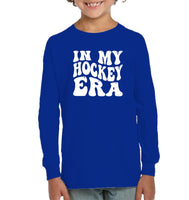 In My Hockey Era Sports Shirt Kids Fleece Pullover Sweatshirt