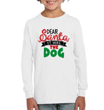 Funny Christmas Shirt  Dear Santa It Was The Dog Shirt For Kids