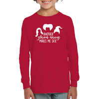 Hocus Pocus Another Glorious Morning Makes Me Sick Kids Fleece Pullover Sweatshirt