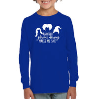 Hocus Pocus Another Glorious Morning Makes Me Sick Kids Fleece Pullover Sweatshirt