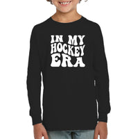 In My Hockey Era Sports Shirt Kids Fleece Pullover Sweatshirt