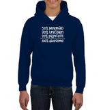 50% Mermaid, 30% Unicorn, 20% Princess – 100% Magical Kids Heavyweight Pullover Hoodie