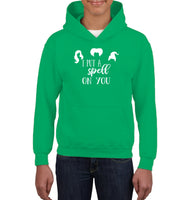 Hocus Pocus I Put A Spell on You Kids Heavyweight Pullover Hoodie