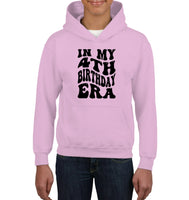 In My 4th Birthday Era Birthday Shirt Kids Tee, Hoodie, Sweatshirt