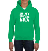 In My Wrestling Era Sports Shirt Kids Heavyweight Pullover Hoodie