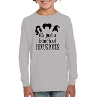 Hocus Pocus It's Just A Bunch Of Hocus Pocus Kids Fleece Pullover Sweatshirt