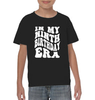 In My Ninth Birthday Era  Birthday Shirt Kids Tee, Hoodie, Sweatshirt