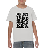 In My Third Birthday Era Birthday Shirt Kids Tee, Hoodie, Sweatshirt