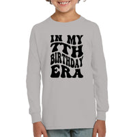 In My 7th Birthday Era Birthday Shirt Kids Tee, Hoodie, Sweatshirt