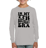 In My 7th Birthday Era Birthday Shirt Kids Tee, Hoodie, Sweatshirt