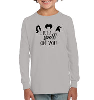 Hocus Pocus I Put A Spell on You Kids Fleece Pullover Sweatshirt