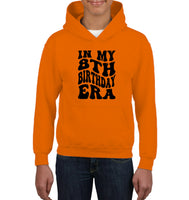 In My 8th Birthday Era Birthday Shirt Kids Tee, Hoodie, Sweatshirt