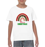 Merry Christmas Shirt With Rainbow For Women