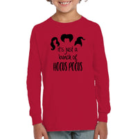 Hocus Pocus It's Just A Bunch Of Hocus Pocus Kids Fleece Pullover Sweatshirt