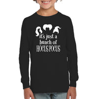 Hocus Pocus It's Just A Bunch Of Hocus Pocus Kids Fleece Pullover Sweatshirt