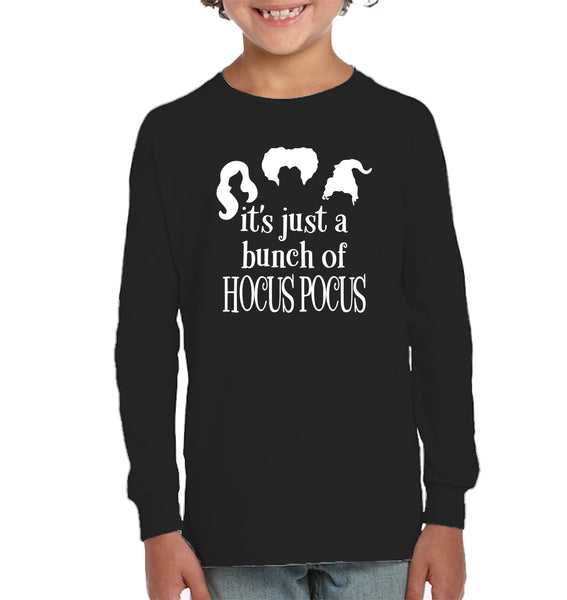 Hocus Pocus It's Just A Bunch Of Hocus Pocus Kids Fleece Pullover Sweatshirt